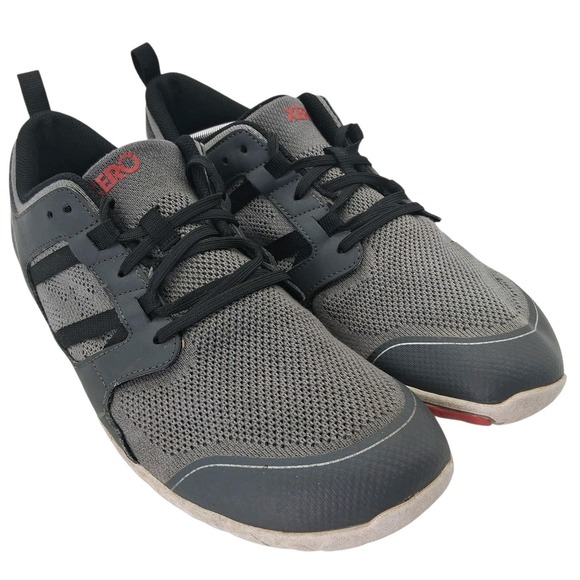 Xero Shoes Zelen Mens Road Running Shoes Size 14 Gray Black Minimalist Barefoot - Picture 2 of 8